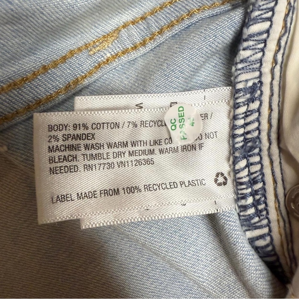 Universal Thread Light Wash Mid-Rise Skinny Jeans Plus Size 24W Stretch - Picture 5 of 9